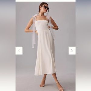Reformation Kairo Dress in Ivory